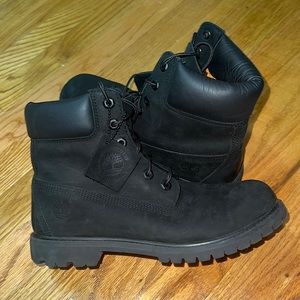 Black Suede Timberland 6" Premium Waterproof Boots